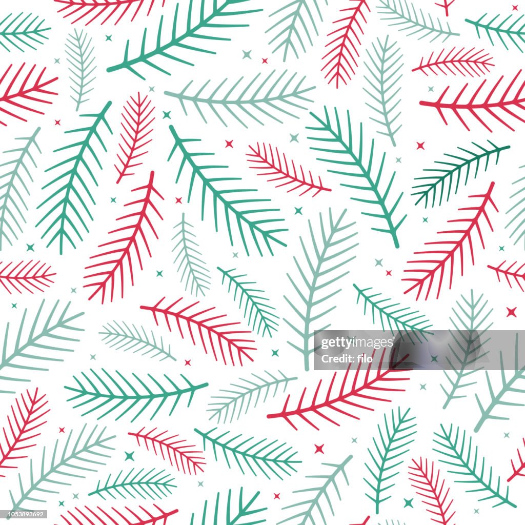 Pine Seamless Holiday Background