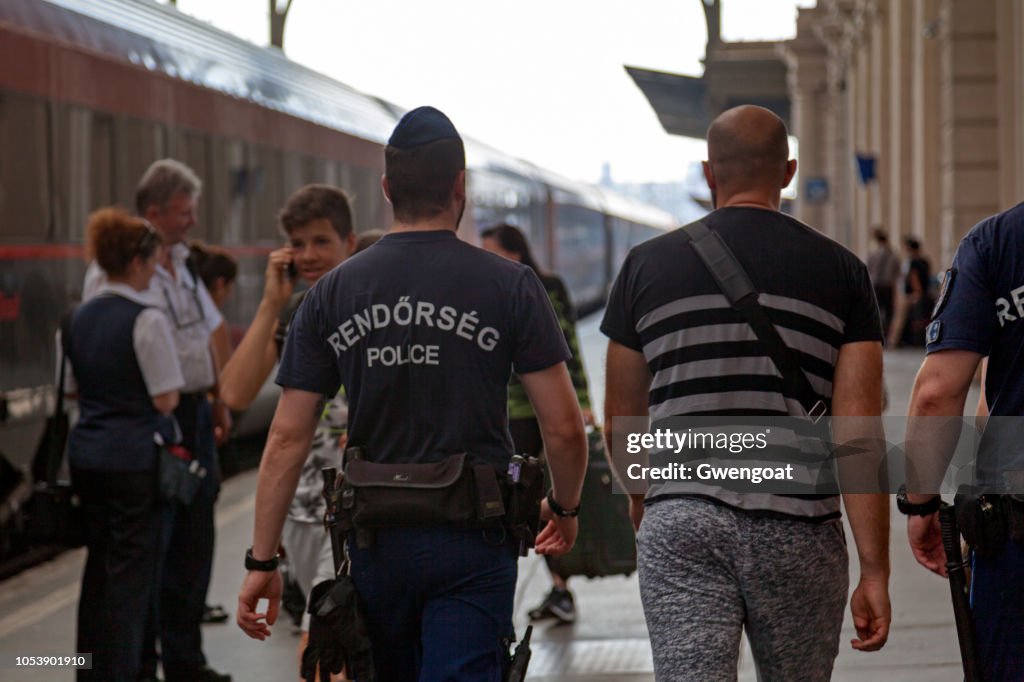 Hungarian policemen