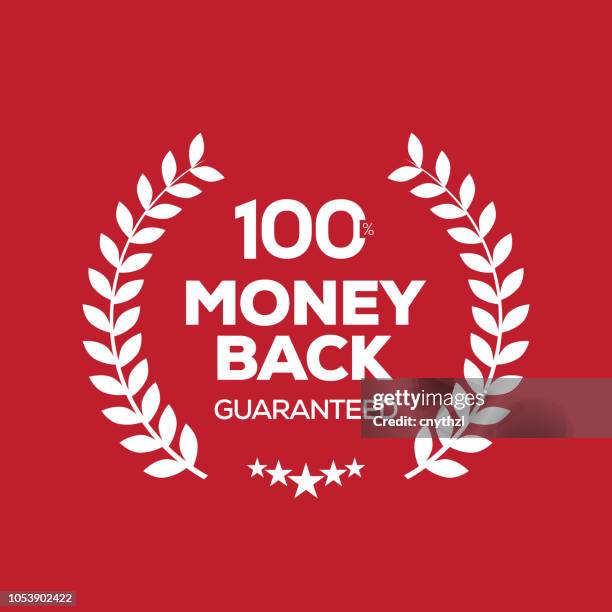 ilustrações de stock, clip art, desenhos animados e ícones de money back guarantee badge - confiabilidade