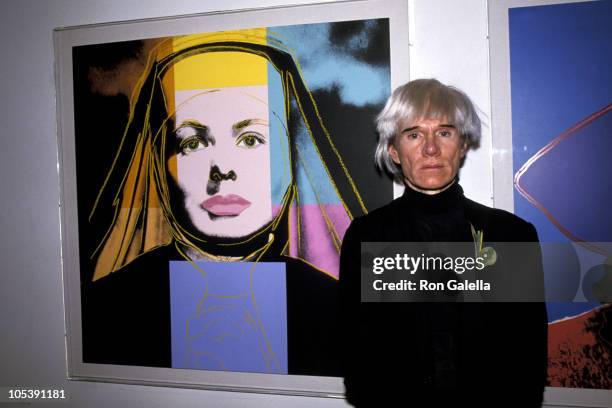 Andy Warhol during Andy Warhol Opening Exhibit - July 21, 1984 at Stella Polaris Gallery in New York City, New York, United States.