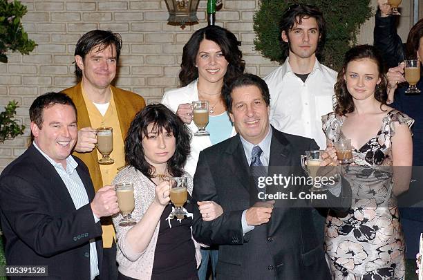 David Janollari, president of WB Entertainment, Amy Sherman, executive producer, Peter Roth, president of Warner Bros. Television, and Alexis Bledel...