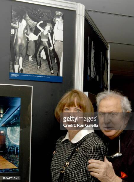 Ron Galella and Betty Galella during Exhibition of "DISCO: A Decade of Saturday Nights" at Donald and Mary Oenslager Gallery in New York City, New...
