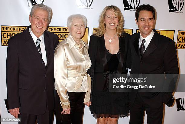 Eric McCormack, wife Janet Holden and parents during 10th Annual Critics' Choice Awards - Arrivals at Wiltern LG Theatre in Los Angeles, California,...