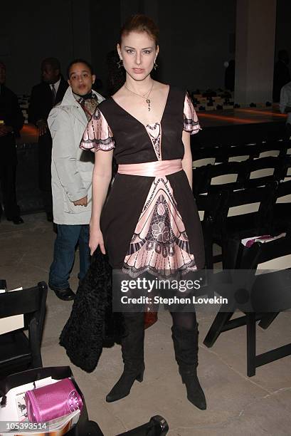 Diane Neal during Olympus Fashion Week Fall 2005 - Baby Phat - Arrivals at Skylight Studio in New York City, New York, United States.