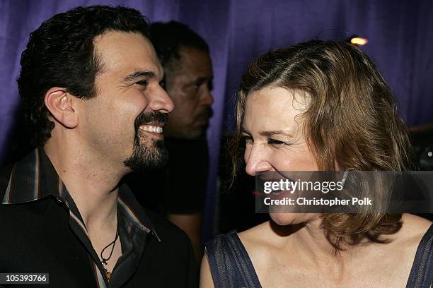 Ricardo Chavira and Brenda Strong during Instyle/Warner Bros. Golden Globe Awards Post Party - Inside at Beverly Hills Hilton in Beverly Hills,...