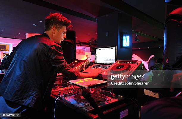 Dan Black spins during The Puma Social Club LA Launch Event at Sunset Towers on October 13, 2010 in Los Angeles, California.