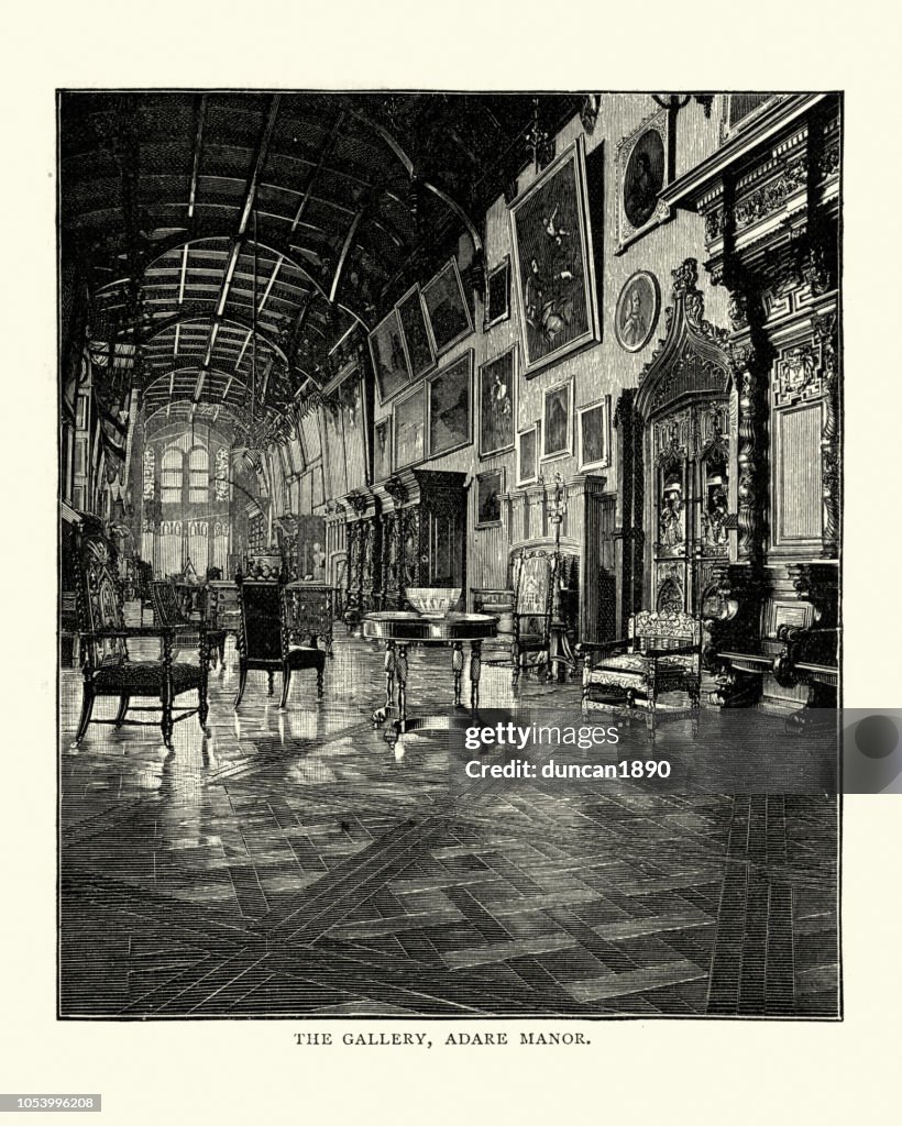 Gallery of Adare Manor, County Limerick, Ireland, 19th Century