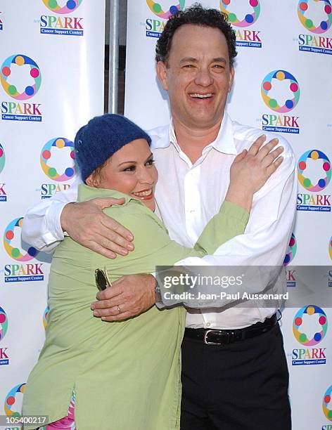 Wendie Jo Sperber and Tom Hanks during "WeSparkle Night - Take III" to Benefit weSpark Cancer Support Center at Gindi Theater in Los Angeles,...