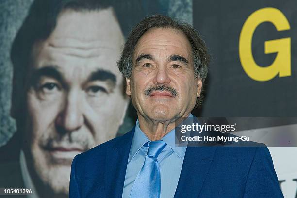 Director Oliver Stone attends a Gala Presentation 'Wall Street: Money Never Sleeps' Press Conference at the Grand Hotel during the 15th Pusan...