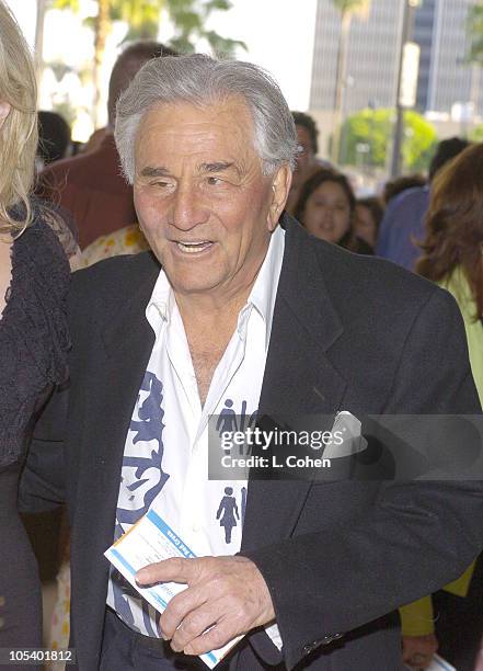 Peter Falk during "Mamma Mia!" Los Angeles Premiere - Red Carpet at Pantages Theatre in Hollywood, California, United States.