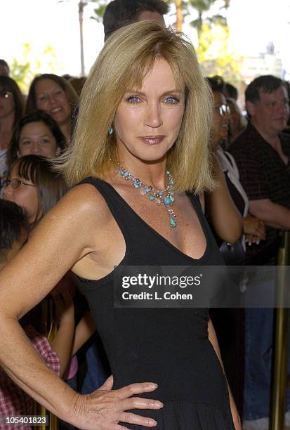 Donna Mills during "Mamma Mia!" Los Angeles Premiere - Red Carpet at Pantages Theatre in Hollywood, California, United States.