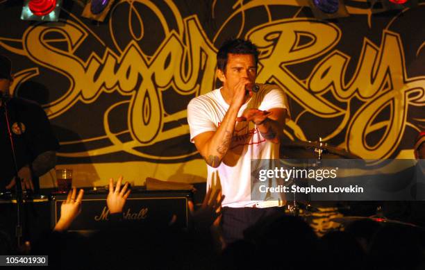 Mark McGrath of Sugar Ray during Sugar Ray "Make Every Mile Count Tour" - April 8, 2004 at B.B. King Blues Club in New York City, New York, United...