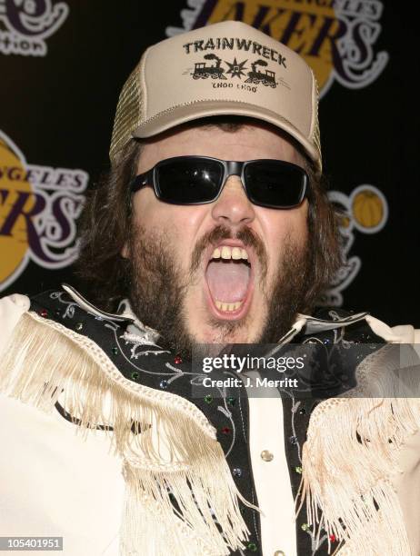 Jack Black during 1st Annual Palms Casino Royale to Benefit The Lakers Youth Foundation at Barker Hangar in Santa Monica, California, United States.