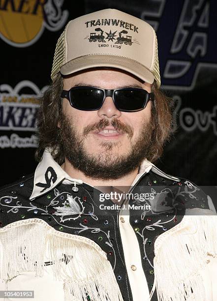 Jack Black during 1st Annual Palms Casino Royale to Benefit The Lakers Youth Foundation at Barker Hangar in Santa Monica, California, United States.