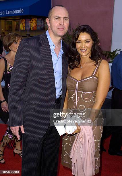 Arnold Vosloo and wife Sylvia Ahi during "Van Helsing" Los Angeles Premiere - Arrivals at Universal Amphitheatre in Universal City, California,...