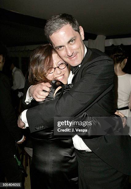 Elyse Scherz and John Lesher during 2004 Cannes Film Festival -"Motorcycle Diaries" - Party at La Plage Coste in Cannes, France.