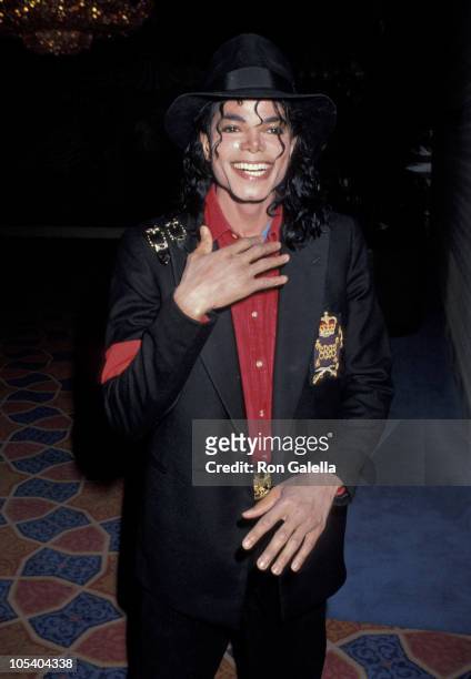 Michael Jackson during Opening of Donald Trump's Taj Mahal Casino - April 5, 1990 at Taj Mahal Hotel and Casino in Atlantic City, New Jersey, United...