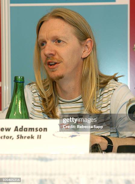 Andrew Adamson,co-director of "Shrek 2" during 2004 Cannes Film Festival - The Making of "Shrek 2" Panel at The American Pavilion in Cannes, France.