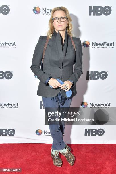 Actress Tea Leoni attends the premiere of "Man Made"during the NewFest Film Festival at SVA Theater on October 26, 2018 in New York City.