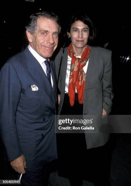 Morley Safer and wife during "Miss Firecracker" New York City Premiere at Festival Theater in New York City, New York, United States.