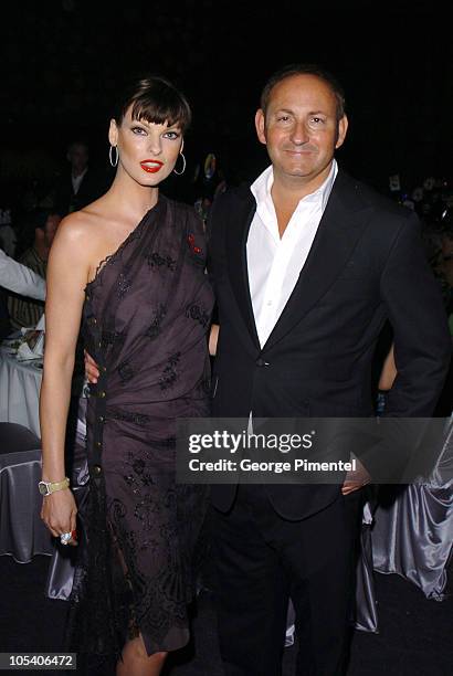 Linda Evangelista and President of MAC Cosmetics, John Demsey