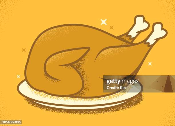 stockillustraties, clipart, cartoons en iconen met turkije - old fashioned thanksgiving