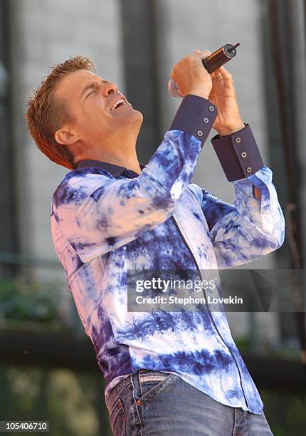 Richie McDonald of Lonestar during "Good Morning America" 2004 Concert Series - Lonestar at Bryant Park in New York City, New York, United States.