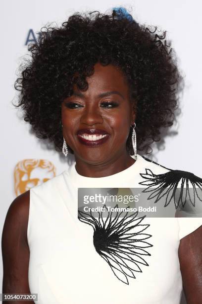 Viola Davis attends the 2018 British Academy Britannia Awards presented by Jaguar Land Rover and American Airlines at The Beverly Hilton Hotel on...