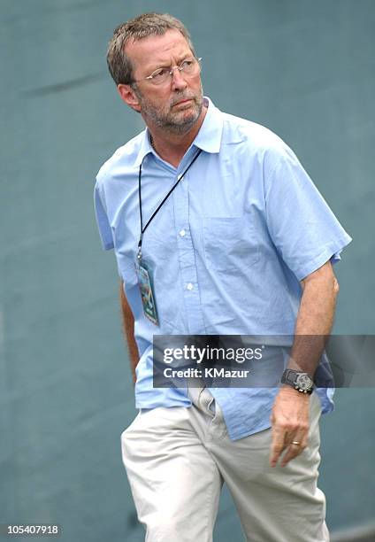 Eric Clapton during Crossroads Guitar Festival - Day Three - Backstage at Cotton Bowl Stadium in Dallas, Texas, United States.