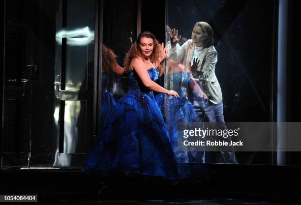 Alix Le Sauk as Cinderella and Eleonore Pancrazi as Prince Charming in Glyndebourne's production of Jules Massenet's Cinderella directed by Fiona...