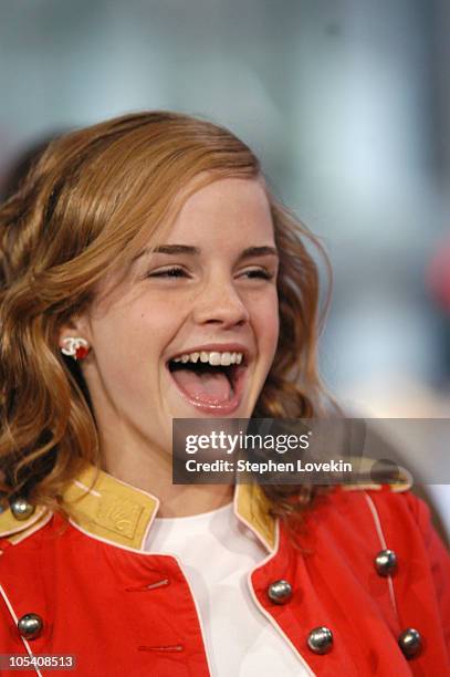 Emma Watson during Daniel Radcliffe and Emma Watson Visit MTV'S "TRL" - May 24, 2004 at MTV Studios in New York City, New York, United States.