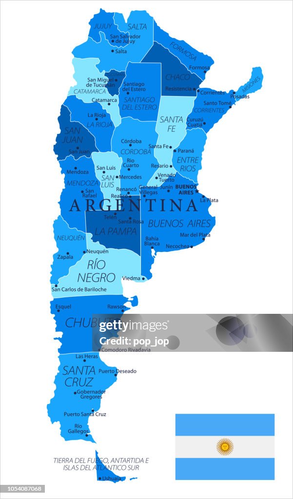 04 - Argentina - azul punto 10 aislado
