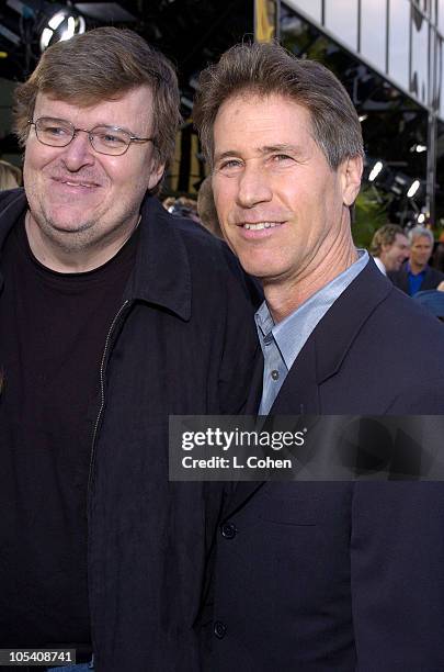 Michael Moore, writer/director/producer and Jon Feltheimer, CEO of Lions Gate