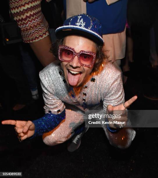 Harry Styles attends the Casamigos Halloween Party on October 26, 2018 in Beverly Hills, California.