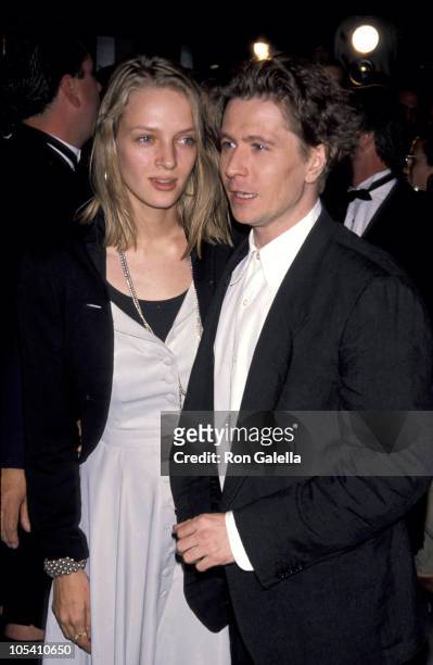 Uma Thurman and Gary Oldman during "State of Grace" New York City Premiere - September 9, 1990 at Loews 19th Street East Theater in New York City,...