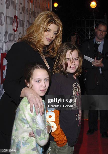 Kirstie Alley of "Fat Actress" with family during Showtime TCA Press Tour Party - Red Carpet at Universal Studios in Universal City, California,...