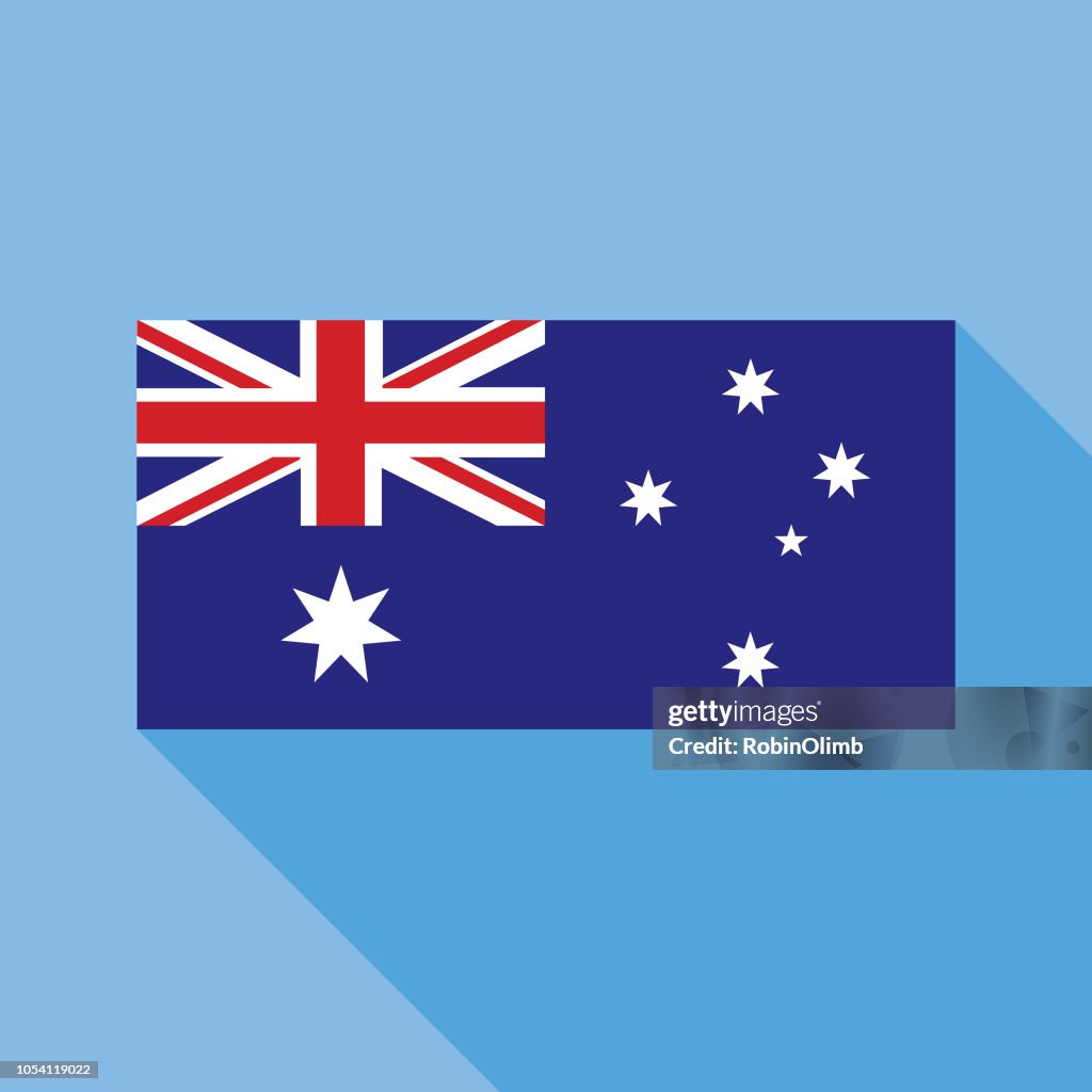 Blue Australia Flag icon