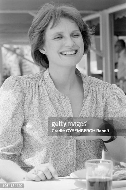 Cannes, France, mai 1979 --- Le 32ème Festival de Cannes se déroule du 10 au 24 mai. L'actrice française Marie-Christine BARRAULT, protagoniste du...