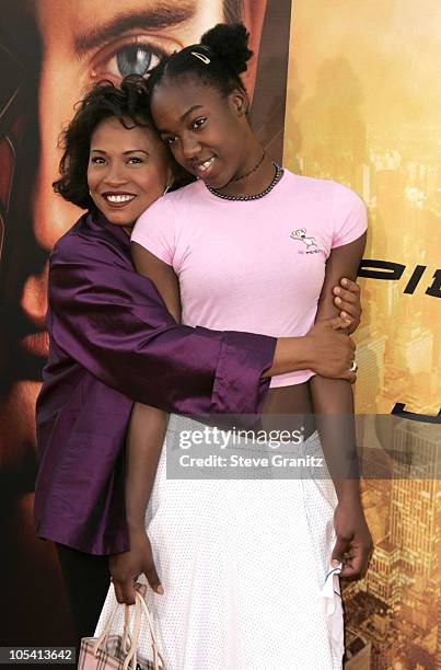 Jenifer Lewis and daughter Charmaine during "Spider-Man 2" Los Angeles Premiere - Arrivals at Mann Village in Westwood, California, United States.