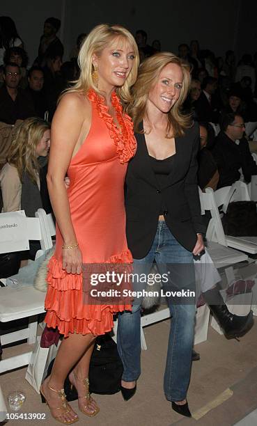 Holly Kylberg and Sarah Siegel Magness during Olympus Fashion Week Fall 2005 -Zang Toi - Front Row at The Plaza, Bryant Park in New York City, New...