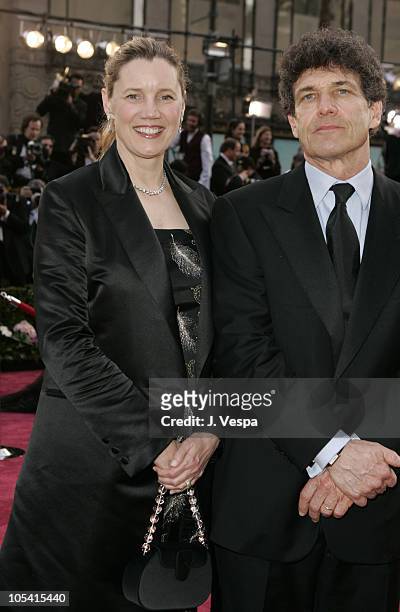 Alan Horn of Warner Bros. And wife Cindy during The 77th Annual Academy Awards - Executive Arrivals at Kodak Theatre in Hollywood, California, United...