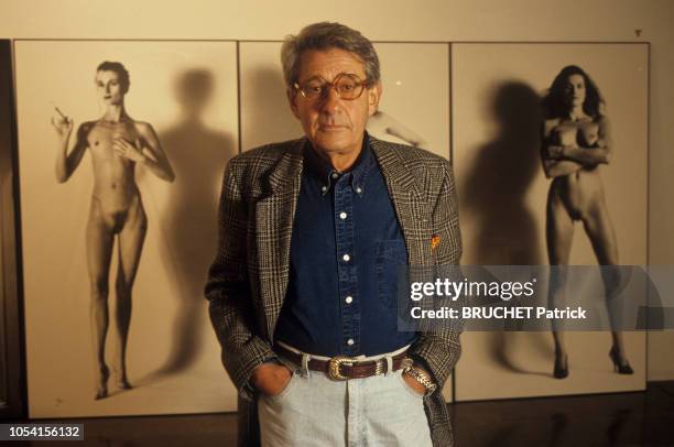 Los Angeles, Etats-Unis, juin 1992 --- Rendez-vous avec Helmut NEWTON à l'hôtel "Château Marmont" de Los Angeles. Ici, le photographe australien...