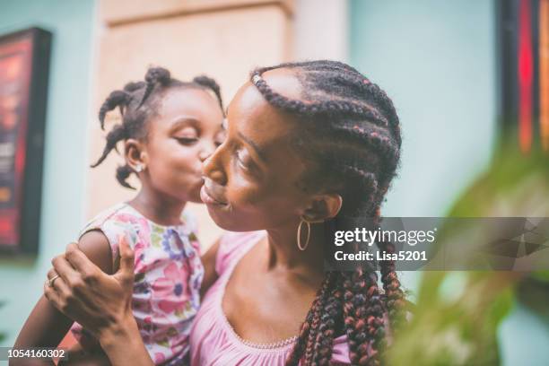 kissing momma - african cornrow braids stock pictures, royalty-free photos & images