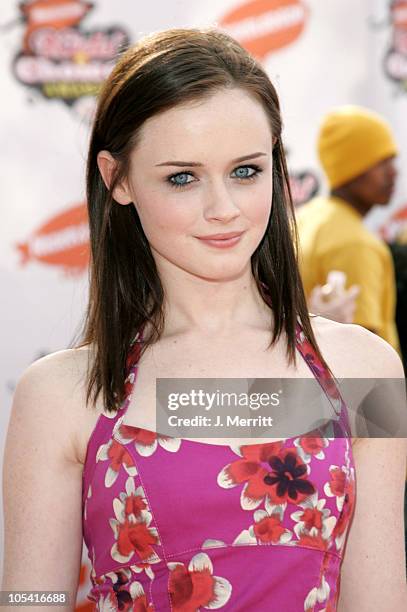 Alexis Bledel during Nickelodeon's 18th Annual Kids Choice Awards - Arrivals at Pauley Pavilion in Los Angeles, California, United States.