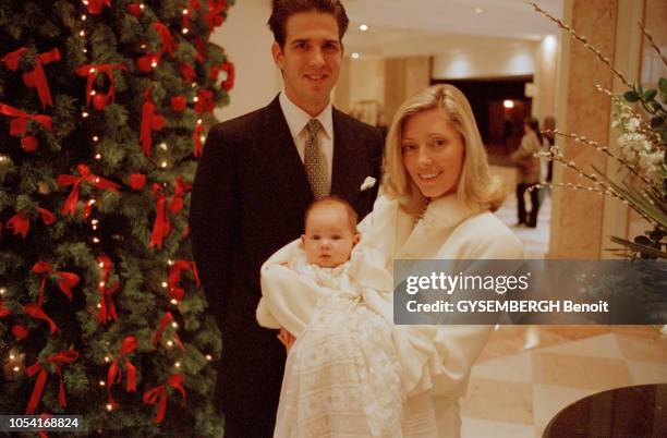 Istanbul, Turquie, 21 décembre 1996 --- Baptême de la princesse Maria Olympia, la première fille du prince Paul de Grèce et de son épouse...