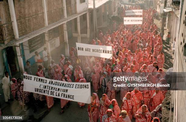 Anjouan, archipel des Comores, septembre 1997 --- Tentative de sécession d'Anjouan, deuxième île de la République fédérale islamique des Comores. En...