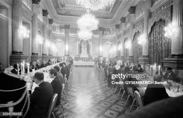 Nice, France, mai 1980 --- 7e Sommet Afrique-France sur le thème "économie, développement et coopération". Les personnalités politiques conviées au...