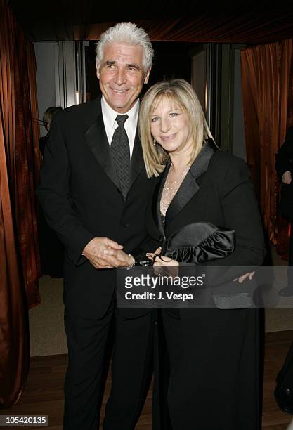 James Brolin and Barbra Streisand during The 77th Annual Academy Awards - Governors Ball at Kodak Theatre in Hollywood, California, United States.