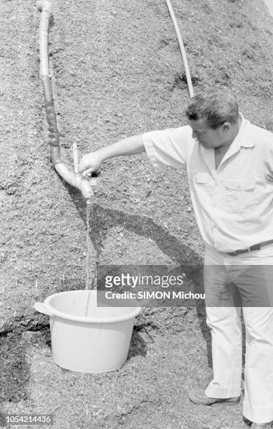Villecroze, France, 25 août 1979 --- Rendez-vous avec Jean PAIN, gardien d'un domaine forestier dans le Var, qui a inventé un système de production...