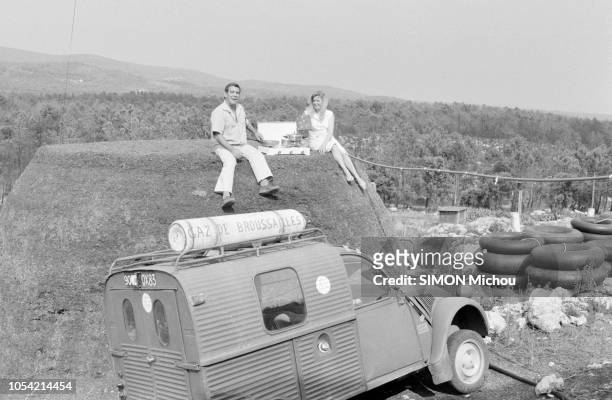 Villecroze, France, 25 août 1979 --- Rendez-vous avec Jean PAIN, gardien d'un domaine forestier dans le Var, qui a inventé un système de production...